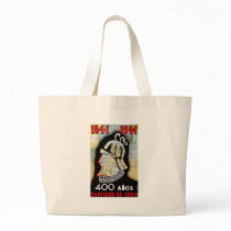 Santiago De Chile Canvas Bags
