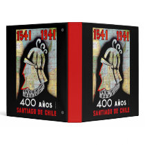 Santiago De Chile 3 Ring Binder