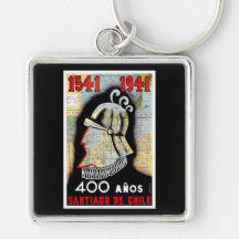 Santiago De Chile Key Chains