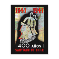 Santiago De Chile Postcard