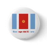 Santiago del Estero flag with name Buttons