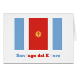 Santiago del Estero flag with name Cards