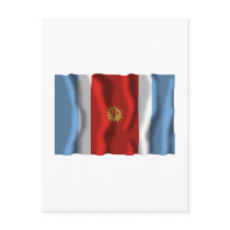 Santiago del Estero waving flag Post Card