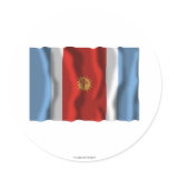 Santiago del Estero waving flag stickers