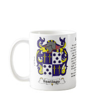 Santiago Family Coat of Arm mug