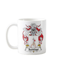 Santiago Family Crest mugs