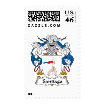 Santiago Family Crest postage