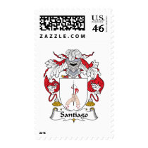 Santiago Family Crest postage