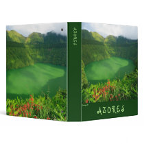 Santiago Lake, Azores 3 Ring Binder