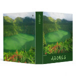 Santiago Lake, Azores 3 Ring Binder