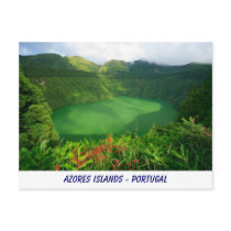 Santiago Lake, Azores postcards