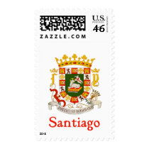 Santiago Shield of Puerto Rico postage