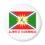 Santo Domingo flag with Name Magnets