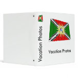 Santo Domingo waving flag 3 Ring Binders