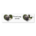 santo heart 2, santo heart 2, Proud pugowner bumper stickers