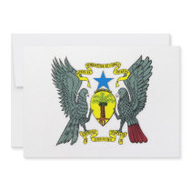 Santo Tomé & Príncipe Coat of Arms Personalized Announcement