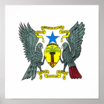 Santo Tomé & Príncipe Coat of Arms Print