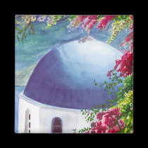 santorini dome magnet
