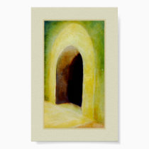 Santorini Doorway posters