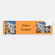 Santorini, Greece Bumper Sticker