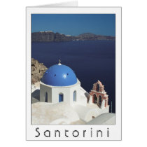 Santorini, Greece card (blank inside)