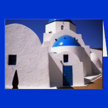 Santorini Greece Greetingcard cards