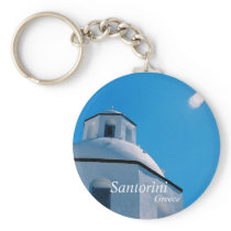 Santorini, Greece Keychain
