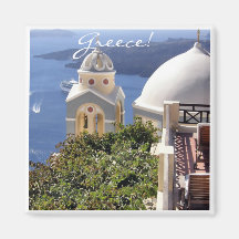 Santorini, Greece Magnets