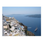 Santorini Greece Postcard postcards