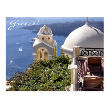 Santorini, Greece Postcard