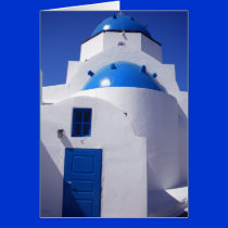Santorini Island church Greece cards
