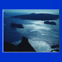 Santorini Island Greece postcards