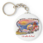 Santorini Keychain