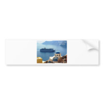 Santorini_Oia Bumper Stickers
