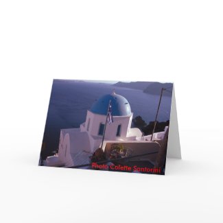 Santorini Foto Colette card