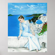 Santorini Poster