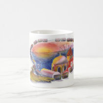 Santorini Sunset Kompoloi mugs