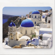 Santorini view mousepads