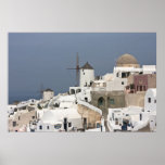 Santorini Windmills Print
