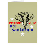 Santorum 2012 greeting cards