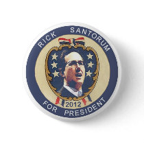 Santorum 2012 retro design pinback buttons