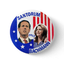 Santorum / Bachmann 2012 Pinback Buttons