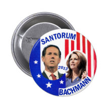Santorum / Bachmann 2012 Pinback Buttons