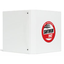 SANTORUM FOR PRESIDENT BUTT VINYL BINDERS