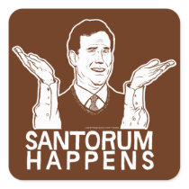 Santorum Happens Sticker stickers