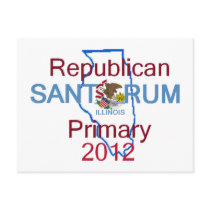 Santorum ILLINOIS Postcards