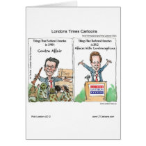 Santorum Iran Contraceptive Affair Funny Card cards