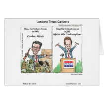 Santorum Iran Contraceptive Affair Funny Card cards
