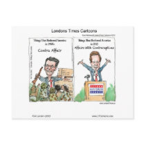 Santorum Iran Contraceptive Affair Funny Postcards postcards