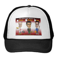 Santorum, Paul Romney Hats
